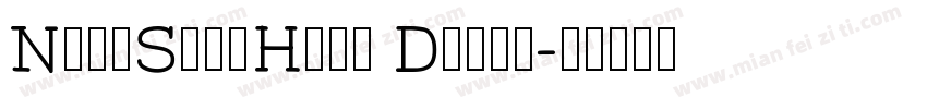 NotoSansHans Demil字体转换